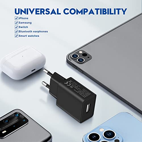 Mataumahi 5v1a Usb Socket - Black, Pack of 2 - Safe Charging