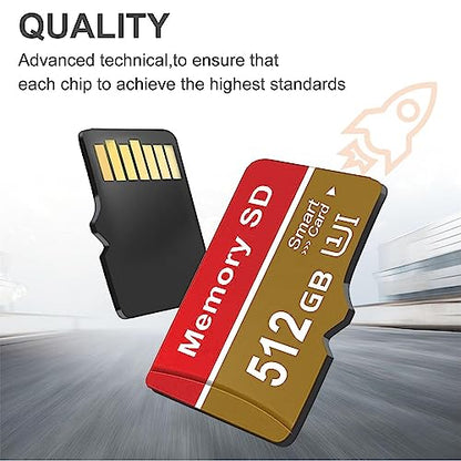 Alptte 512 Gb Sd Card For Cameras, Smartphones & Drones - Waterproof