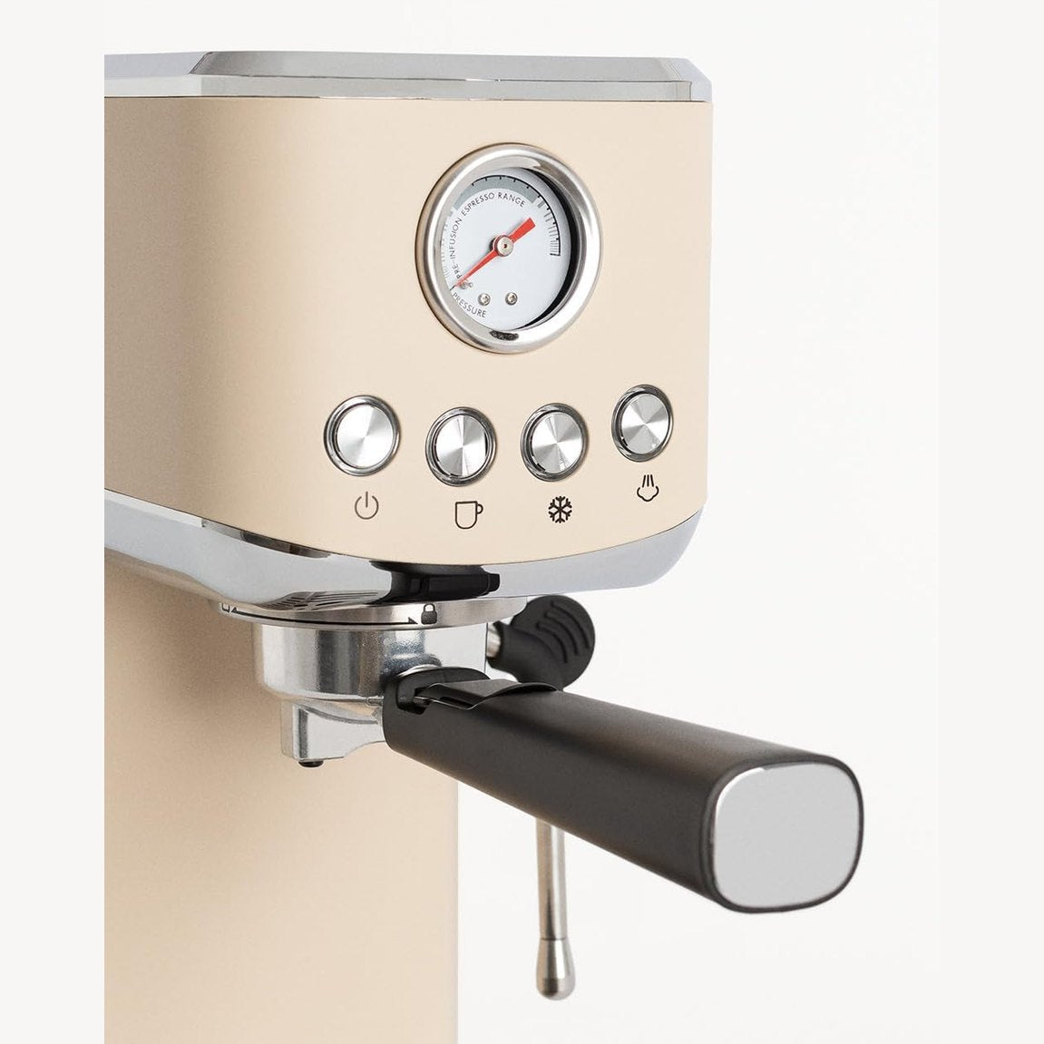 CREATE - Thera Classic Compact Espresso Machine – Semi-Automatic, 20 Bar, 1350 W - Sand