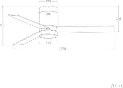 CREATE - WINDLIGHT MINIMAL DC - 40W Quiet Ceiling Fan (With light)