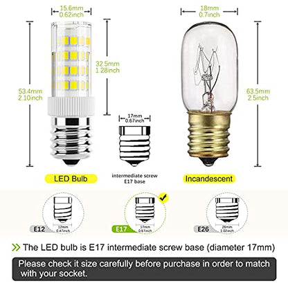 Dicuno E17 Led Bulb, Appliance Bulbs, 400lm Brightness