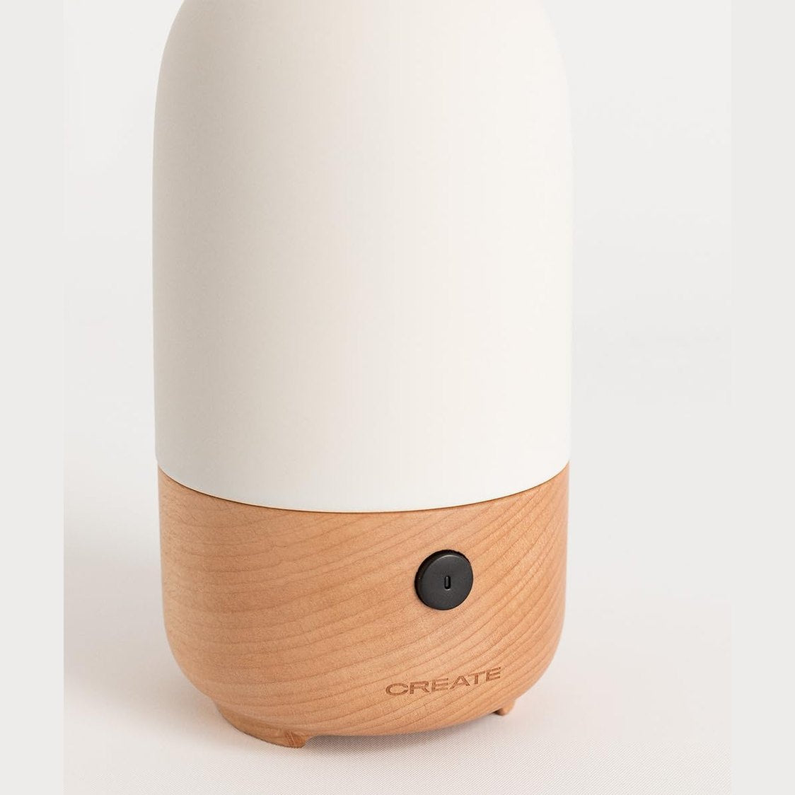 CREATE - Aroma Ceramic Aroma Diffuser and Mini Humidifier – Cream White (100 ml) 