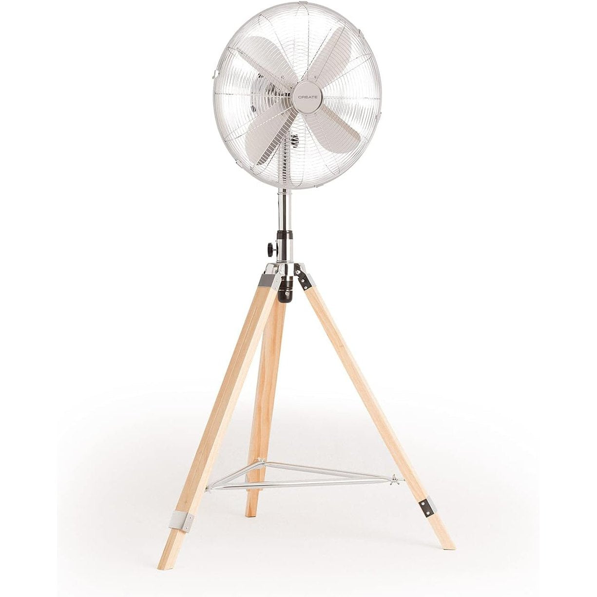 CREATE - AIR TRIPOD RETRO – 50W Standing Fan (Red / Chrome)