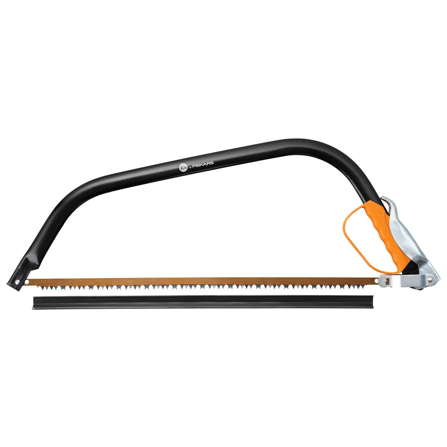 Fiskars Bow Saw SW31 with a curved nose for precise cutting, featuring a 24-inch blade