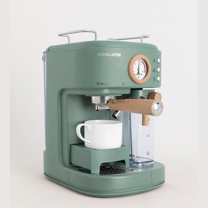 CREATE Semi-Automatic Espresso Machine - Black 15 Bar