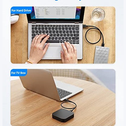 Sunguy Usb 3.0 Cable Short, 0.3 M, Compatible With Usb Devices, Super Speed 5 Gbps
