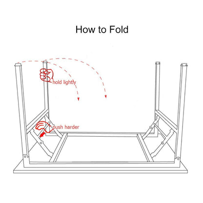 Sogesfurniture Folding Computer Desk with Particle Wood Chipboard Top