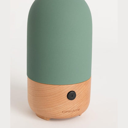 CREATE - Aroma Ceramic Aroma Diffuser and Mini Humidifier – Sage Green (100 ml) 