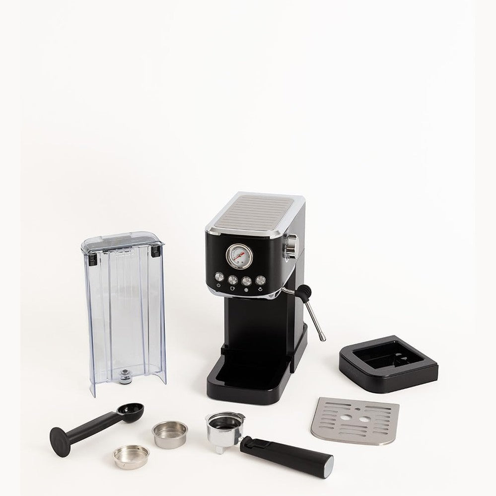 CREATE - Thera Classic Compact Espresso Machine – Semi-Automatic, 20 Bar, 1350 W - Black