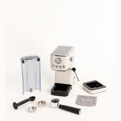 CREATE - Thera Classic Compact Espresso Machine – Semi-Automatic, 20 Bar, 1350 W - Cream White