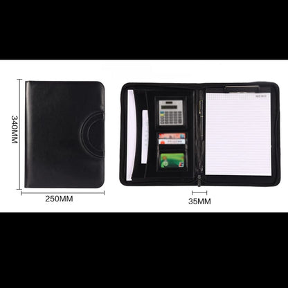 MFJGHU A4 Portable Folder with Calculator and Organizer