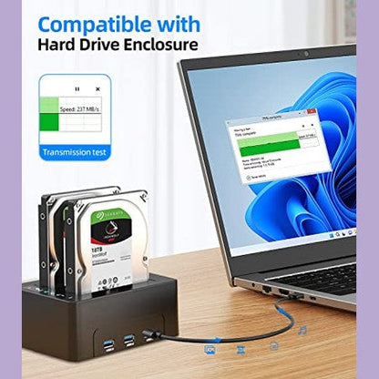 Sunguy Usb 3.0 Cable Short, 0.3 M, Compatible With Usb Devices, Super Speed 5 Gbps