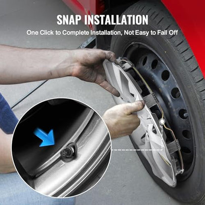 Vevor Wheel Rim Cover Hubcaps - 16" Diameter, Durable & Scratch-Resistant