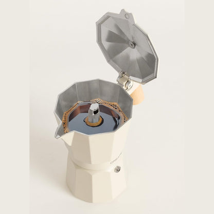 Create - THERA MOKA RETRO – Italian Coffee Maker off white