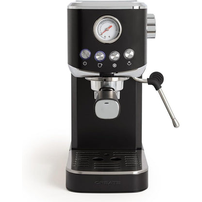 CREATE - Thera Classic Compact Espresso Machine – Semi-Automatic, 20 Bar, 1350 W - Black