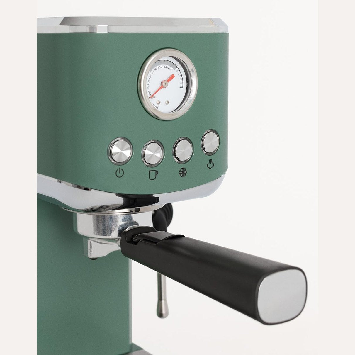 CREATE - Thera Classic Compact Espresso Machine – Semi-Automatic, 20 Bar, 1350 W - Sage Green