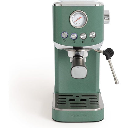 CREATE - Thera Classic Compact Espresso Machine – Semi-Automatic, 20 Bar, 1350 W - Sage Green