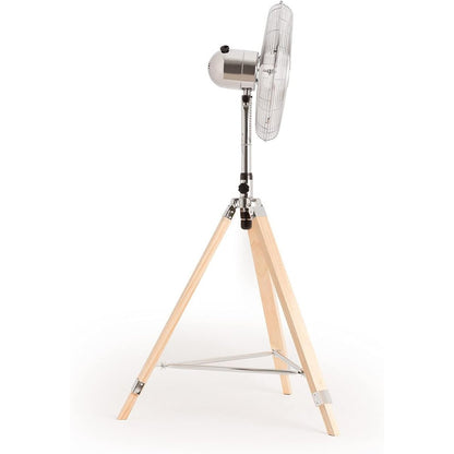 CREATE - AIR TRIPOD RETRO – 50W Standing Fan (Red / Chrome)