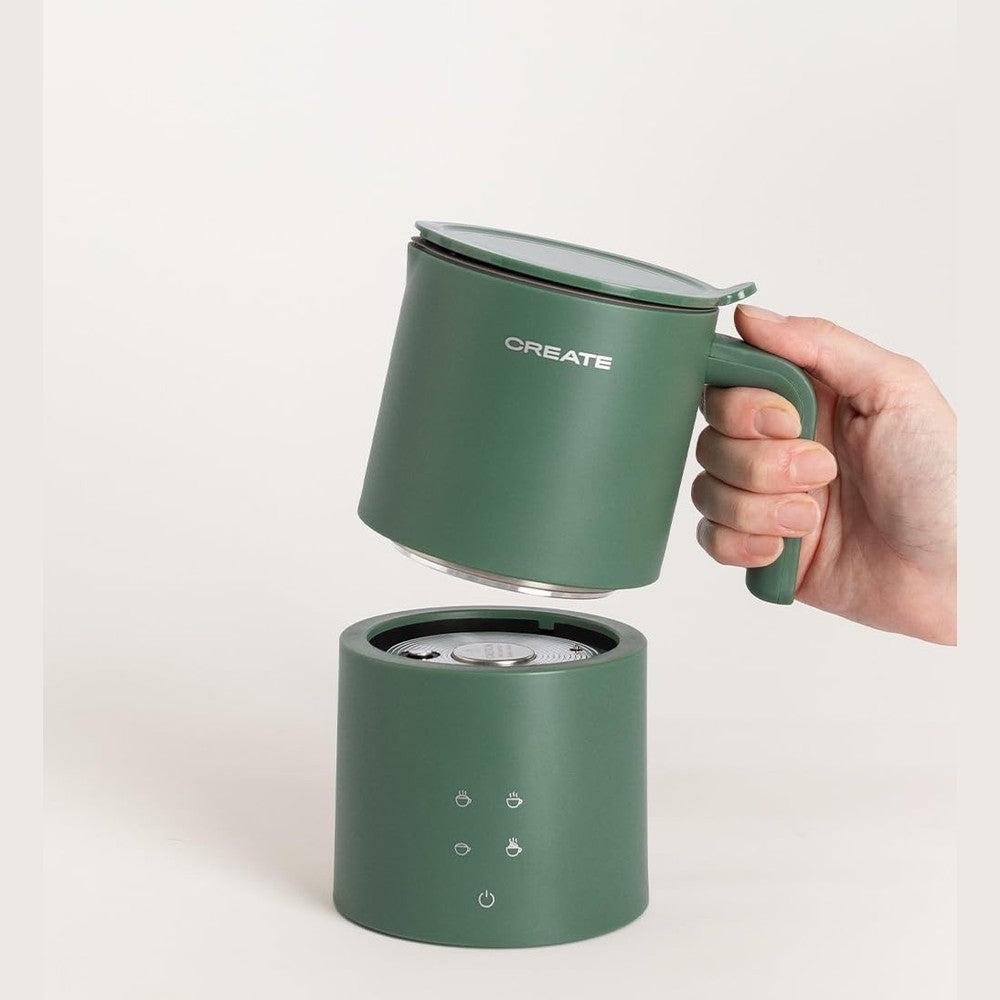 CREATE Green Sage Electric Milk Frother