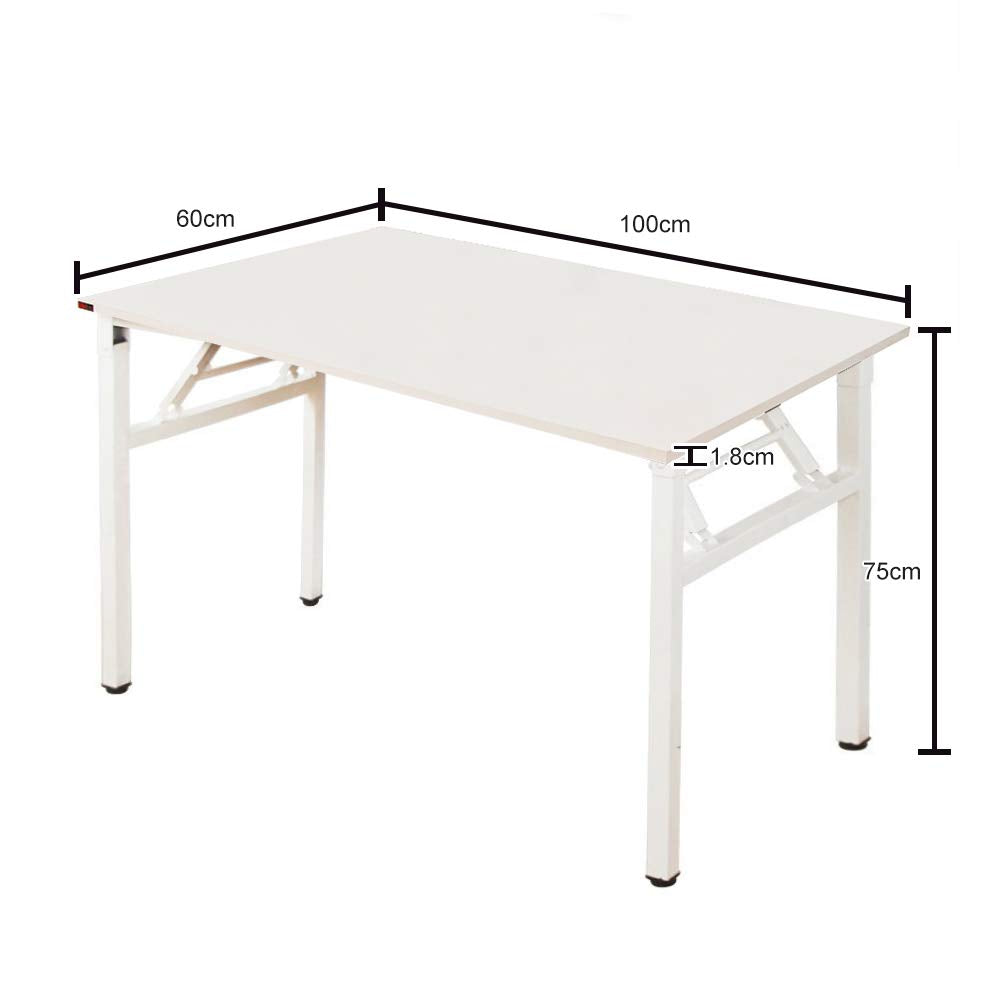 Sogesfurniture Folding Computer Desk with Particle Wood Chipboard Top