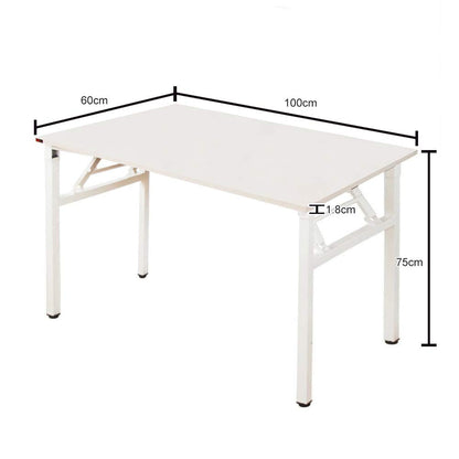 Sogesfurniture Folding Computer Desk with Particle Wood Chipboard Top