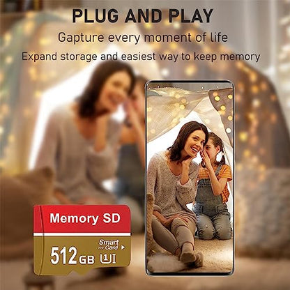 Alptte 512 Gb Sd Card For Cameras, Smartphones & Drones - Waterproof
