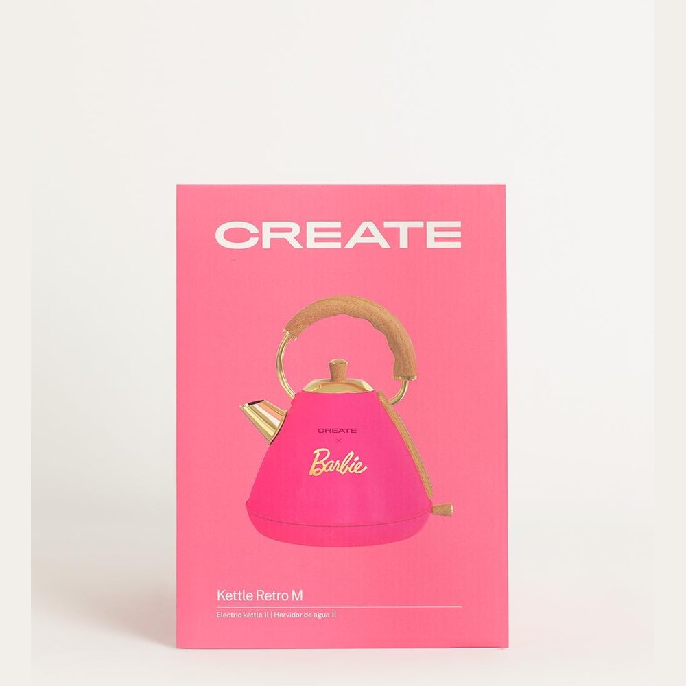 Create  - KETTLE RETRO M – 1L Kettle – Pink Barbie