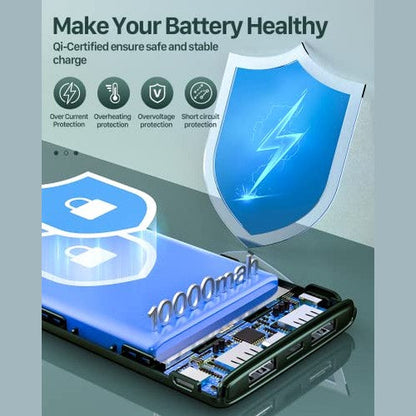 Coolreall Power Bank 10000 Mah - Slim & Light Charger With Fast Charging