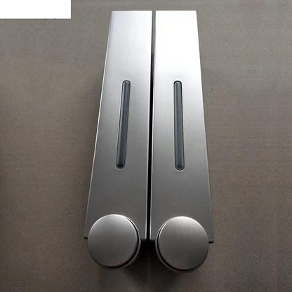 Soap Dispenser - 420 ml – Manual Wall-Mounted Bathroom & Kitchen Dispenser (Grey)