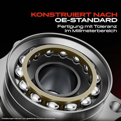 Frankberg Wheel Bearing Kit Rear Axle Flange 120Mm With Abs Magnetic Ring