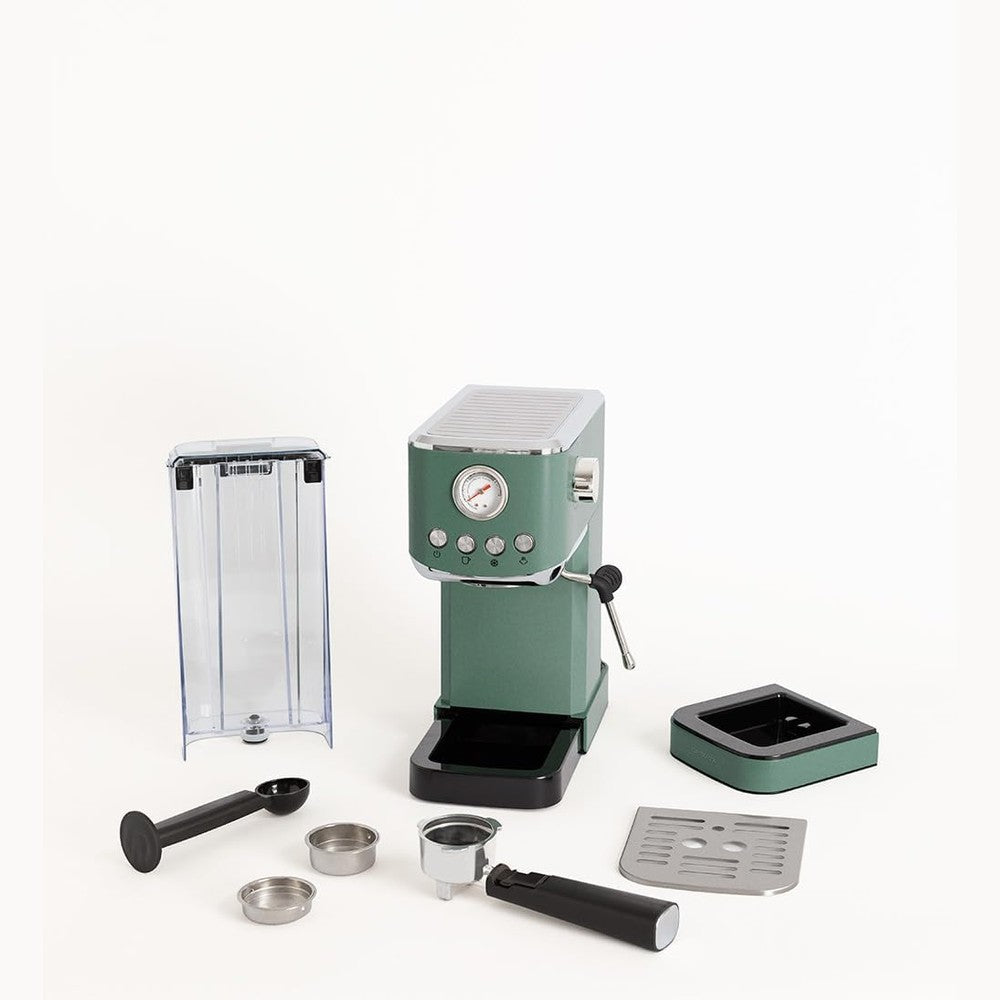CREATE - Thera Classic Compact Espresso Machine – Semi-Automatic, 20 Bar, 1350 W - Sage Green