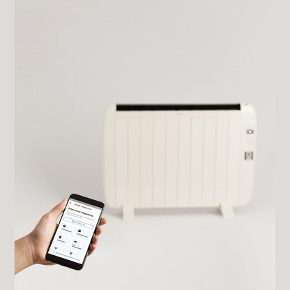 Create - WARM SLIM 1500W – White Electric Convector Heater with WiFi, 24-Hour Timer, and Energy-Efficient Operation