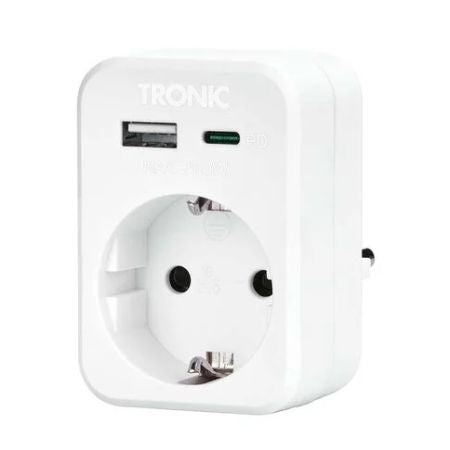 TRONIC - Universal USB Socket Adapter – Max 20W USB-C