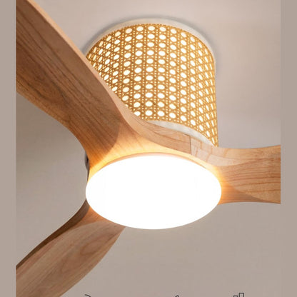 CREATE WindCalm Rattan Ceiling Fan with Remote Control