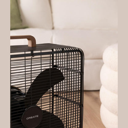 CREATE - Air Floor Box Industrial Floor Fan – 90W, Black
