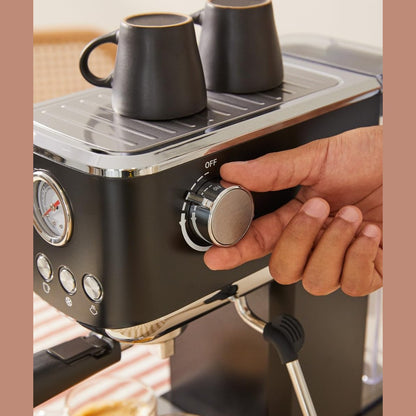 CREATE - Thera Classic Compact Espresso Machine – Semi-Automatic, 20 Bar, 1350 W - Black