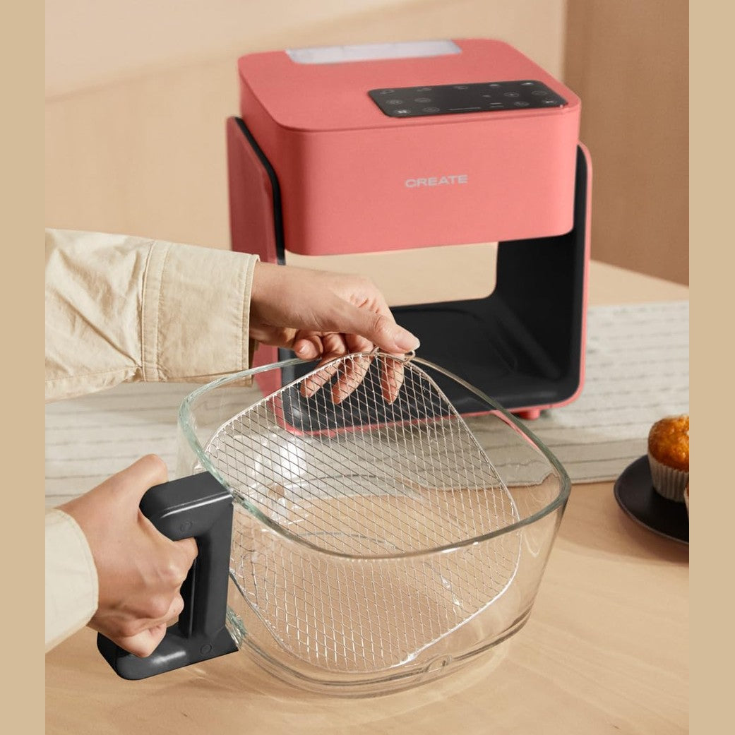 CREATE - Air Fryer Mist Oil Free Fryer 4.2 L with Steam Release – Terracotta