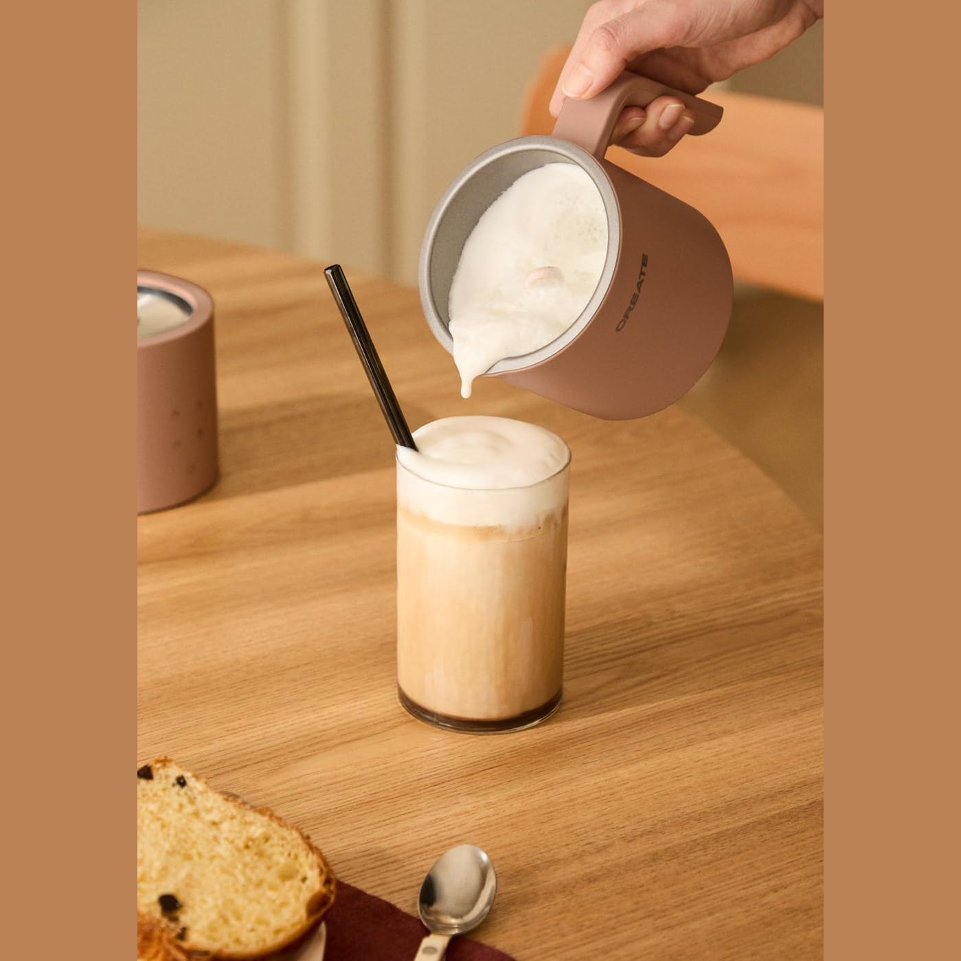 CREATE Electric Milk Mocha Frother with Touch Screen