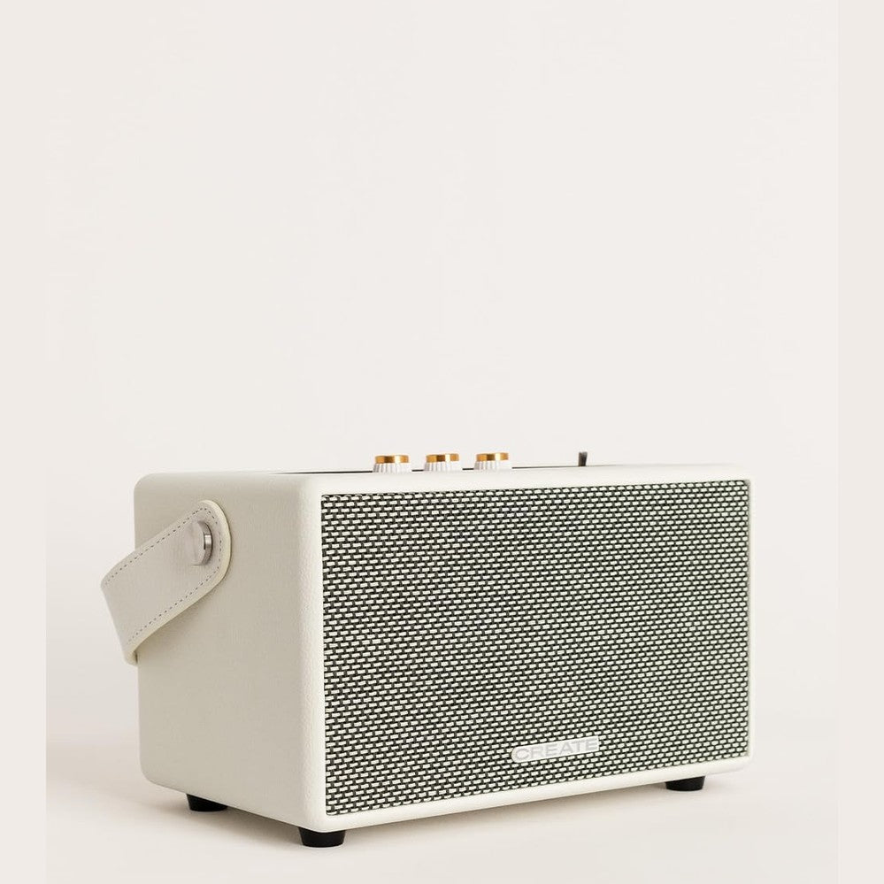 CREATE - Retro Portable Speaker – Bluetooth, USB and AUX (Black, 40W)