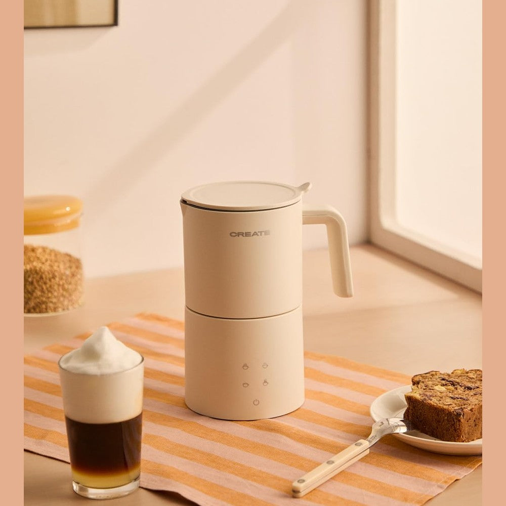 CREATE Electric Milk Frother with Touch Screen