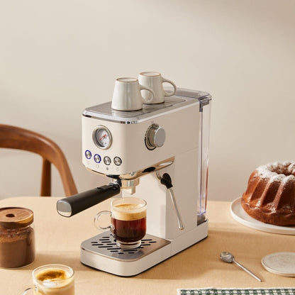 CREATE - Thera Classic Compact Espresso Machine – Semi-Automatic, 20 Bar, 1350 W - Cream White