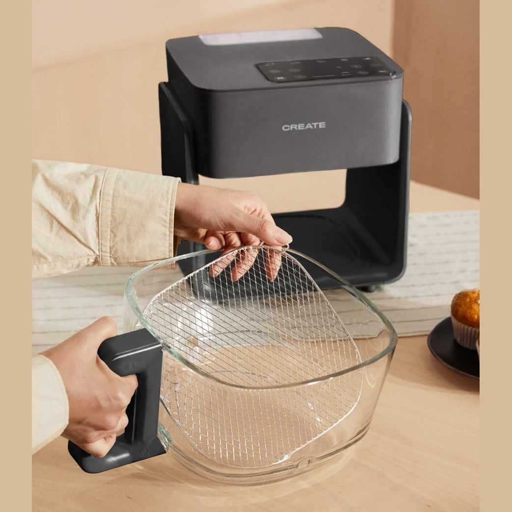 CREATE - Air Fryer Mist Oil Free Fryer 4.2 L with Steam Release – Black