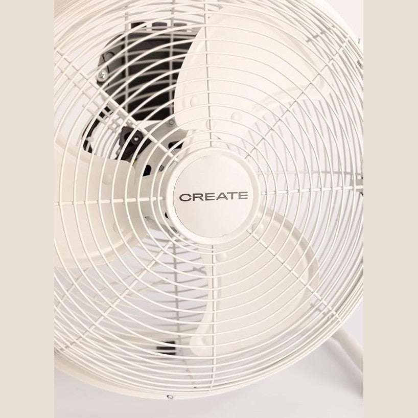 CREATE - AIR FLOOR RETRO – Sand Industrial Floor Fan (12")