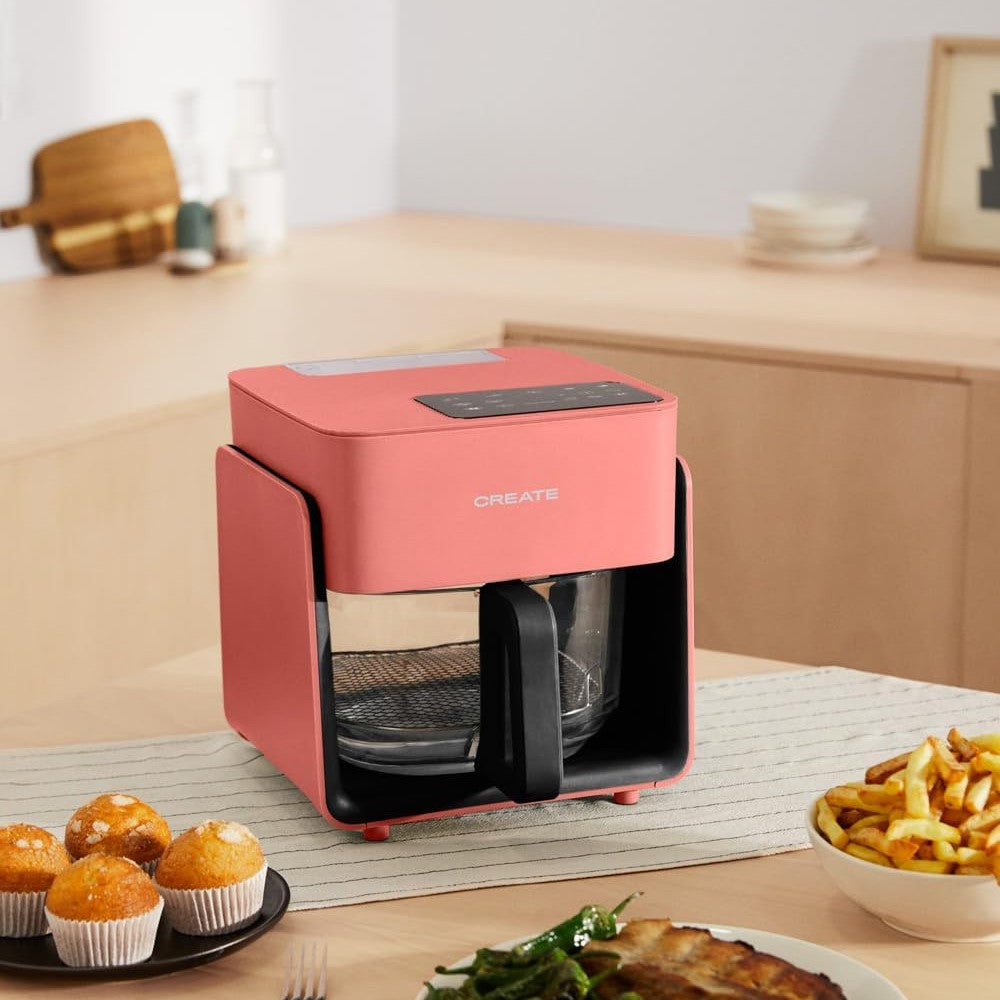 CREATE - Air Fryer Mist Oil Free Fryer 4.2 L with Steam Release – Terracotta