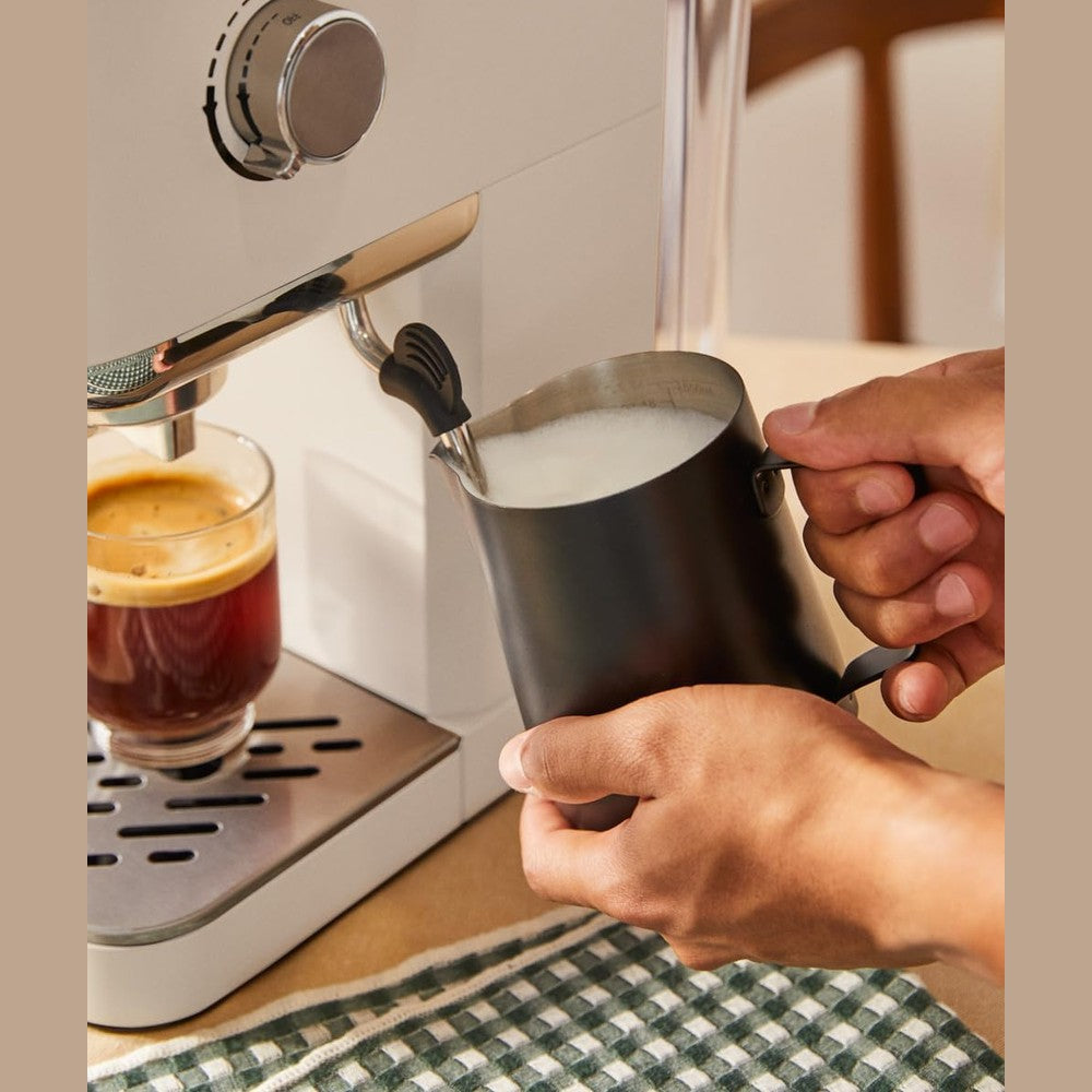 CREATE - Thera Classic Compact Espresso Machine – Semi-Automatic, 20 Bar, 1350 W - Cream White