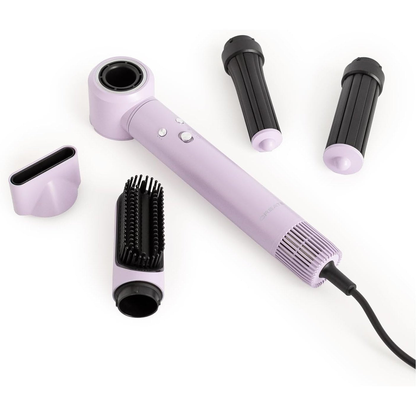 Create - ION STYLER PRO – 5-in-1 Professional Ion Air Dryer and Styling Brush | Purple