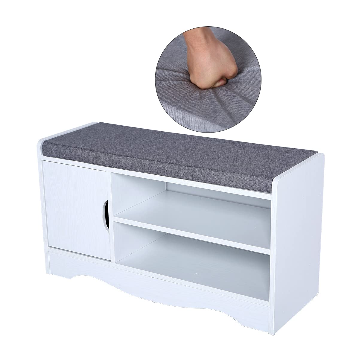 Heute Shoe Storage Bench with Cushion
