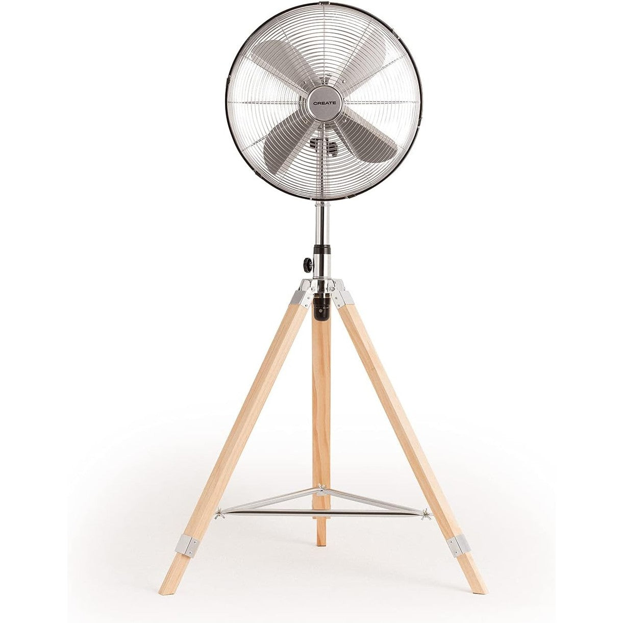 CREATE - AIR TRIPOD RETRO – 50W Standing Fan (Red / Chrome)