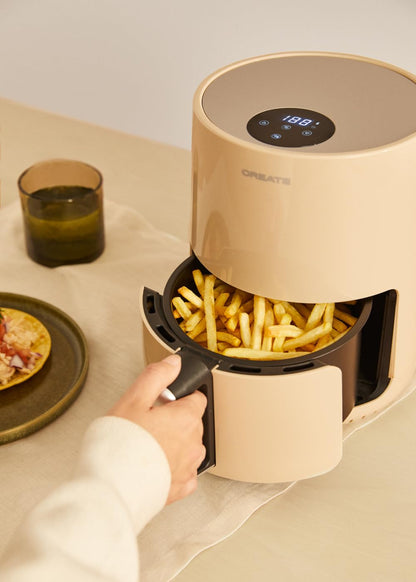 CREATE 1.5L Sand Hot Air Fryer with Non-Stick Basket