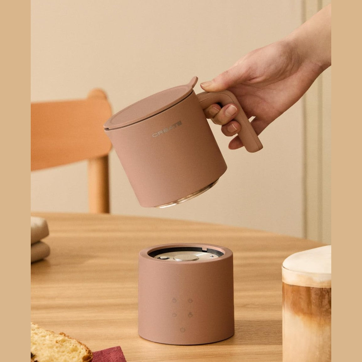 CREATE Electric Milk Mocha Frother with Touch Screen